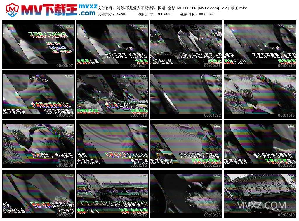 刘芳-不是爱人不配情深_国语_流行_MEB00314